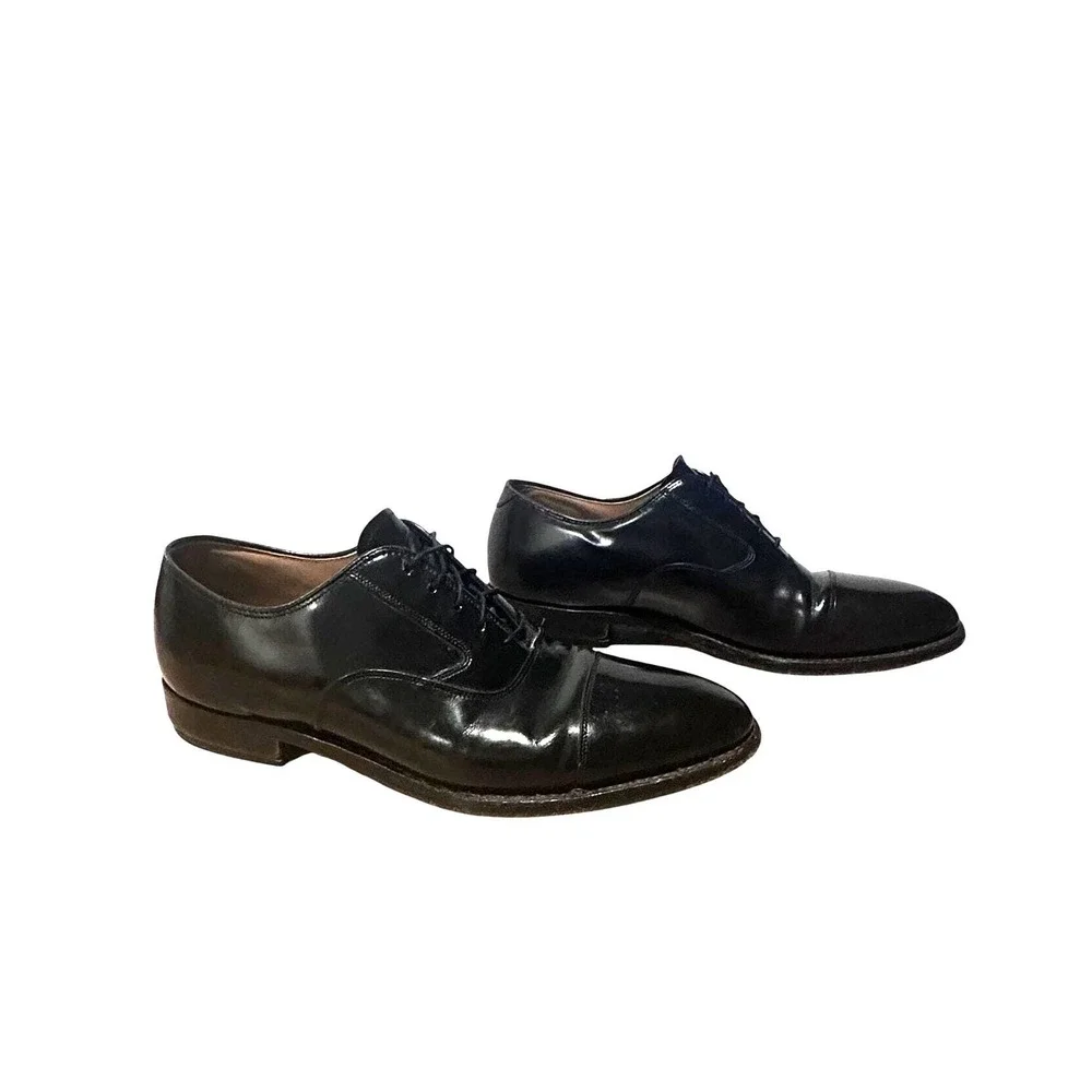 Johnston & Murphy Melton Cap Toe Oxford Mens Size 9.5 Formal Business Work Shoes